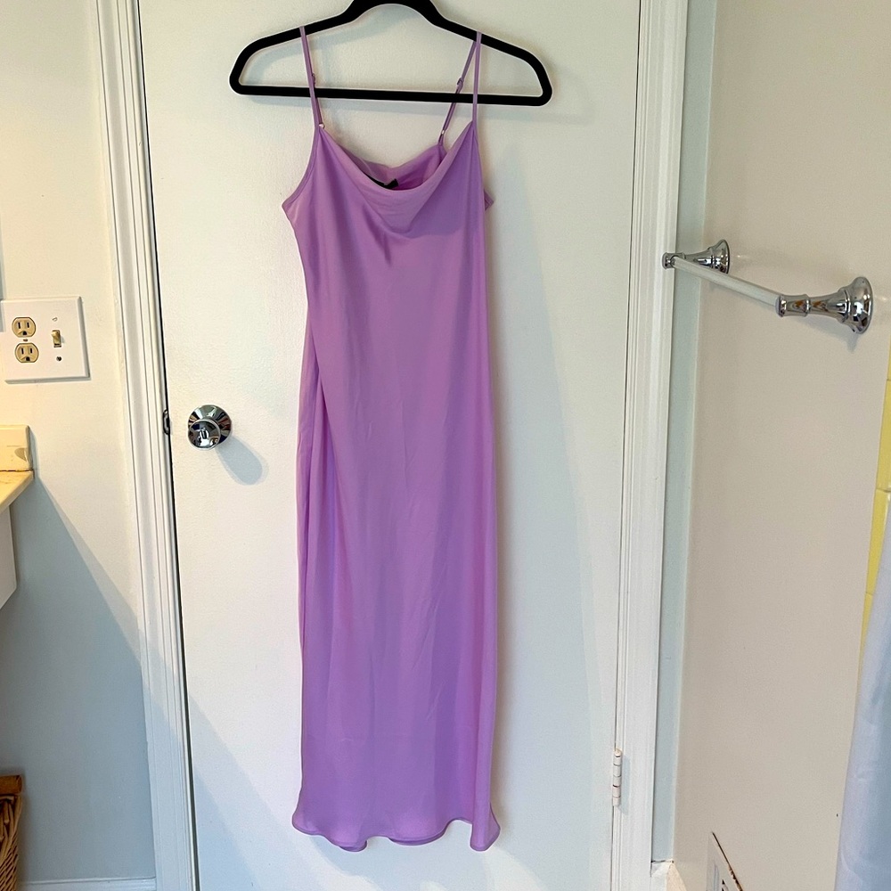 Banana Republic Midi Slip Dress in Lavender